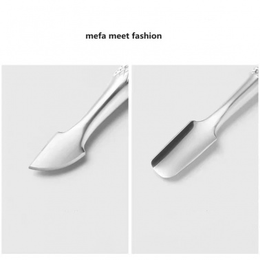 MEFA MEET FASHION Care Cuticle Pusher and Spoon Nail Cleaner - Professional Grade Stainless Steel Cuticle Remover and Cu